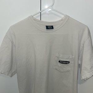 Stussy White Pocket T-Shirt